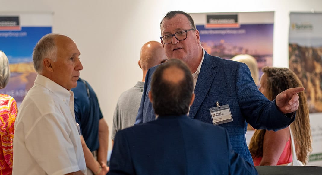 Bruce Hawker CEO Open Media Group, at the second Living in the Algarve Seminar Event, Algarve Portugal