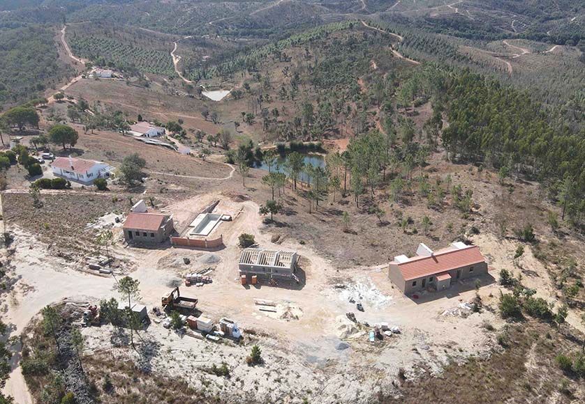 A year on, the eco-resort is taking shape