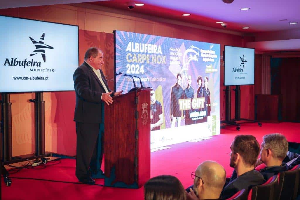 Albufeira Mayor, José Carlos Rolo, presents the town's New Year's programme.|Albufeira aims to be Portugal's best New Year's destination