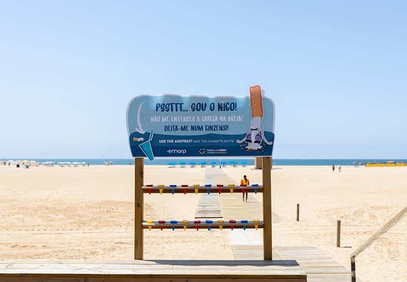 EMARP calls for beachgoers to use ashtrays