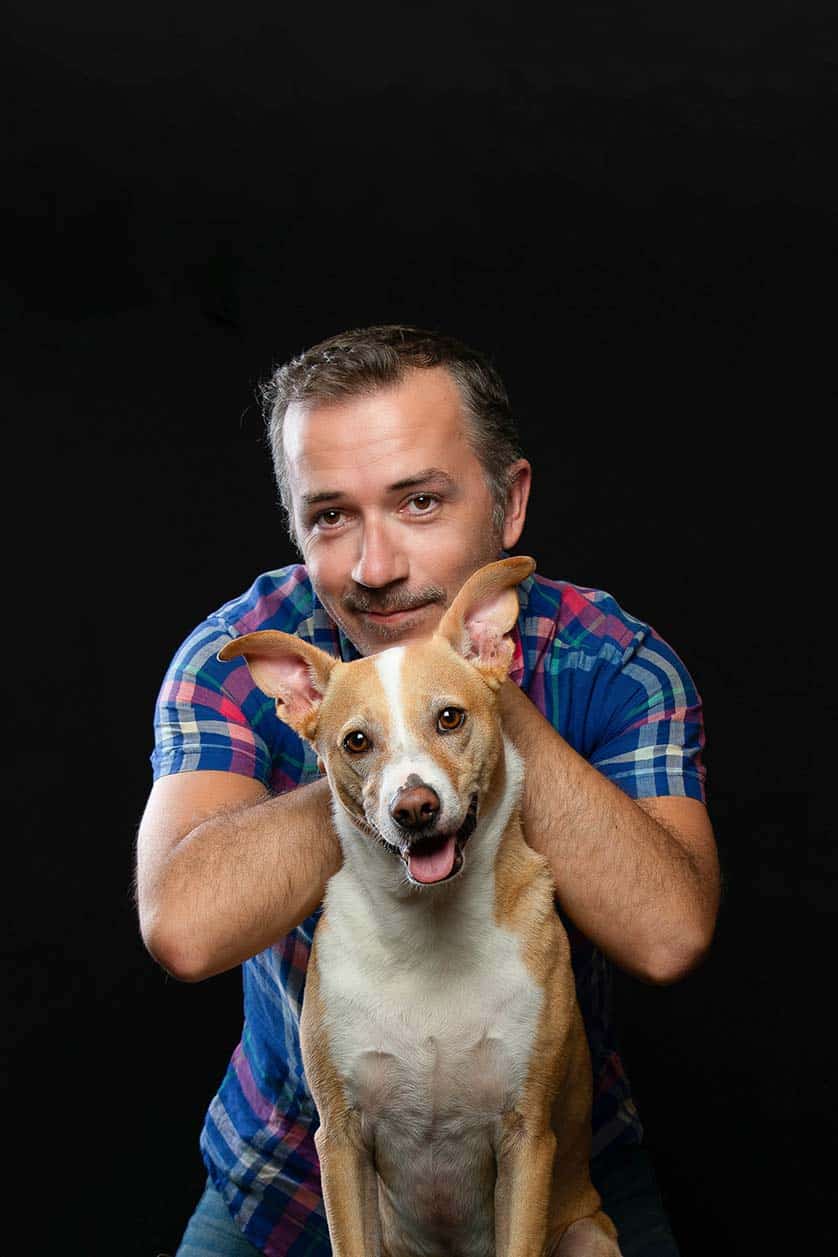 Photographer Carlos Filipe and his best friend Boris