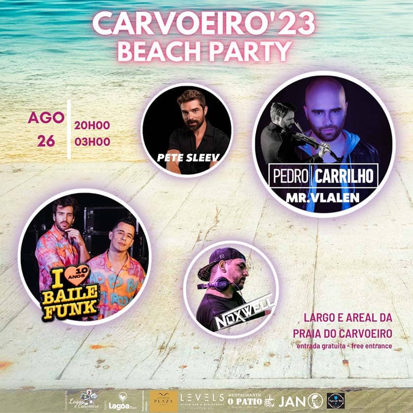 Carvoeiro Beach Party poster
