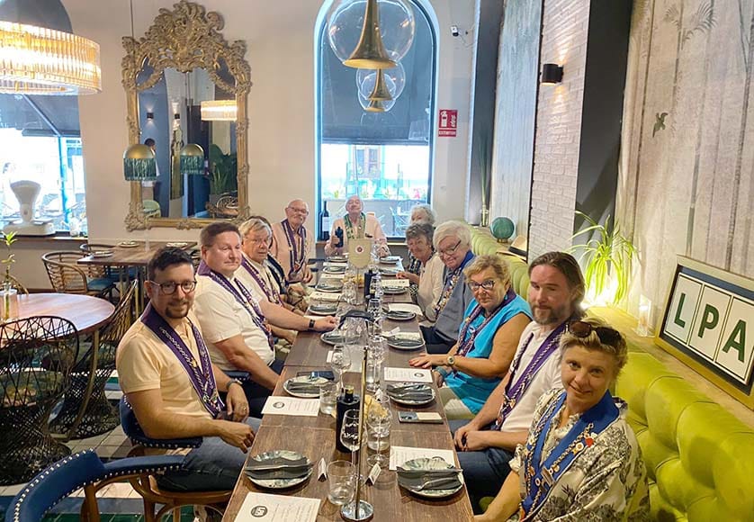 Members enjoying lunch at La Puerta Alta (LPA) in Ayamonte|Gastronomic triptych for Chaîne des Rôtisseurs|Grand Beach Club in Vila Real de Santo António