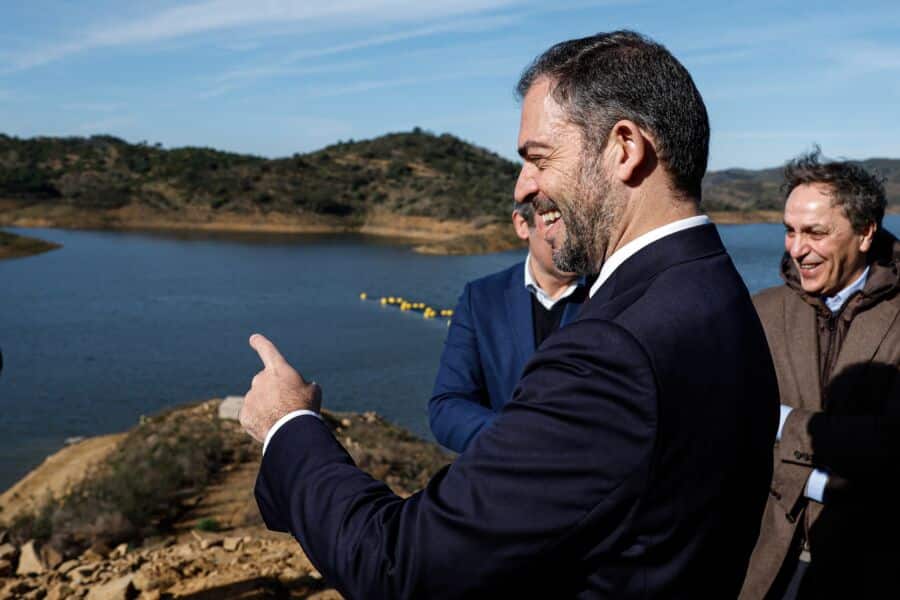 Minister of the Environment and Climate Action, Duarte Cordeiro|Odeleite dam
