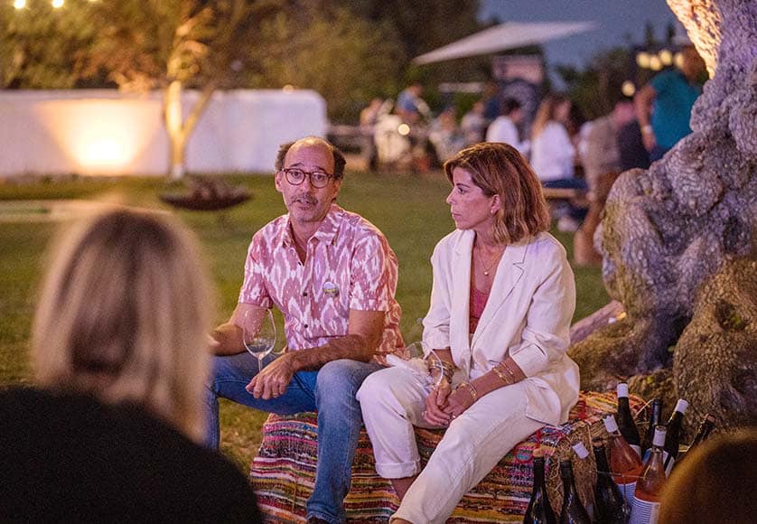 Filipe Caldas de Vasconcellos, owner of Morgado do Quintão and founder of CAMP, and winemaker Joana Maçanita