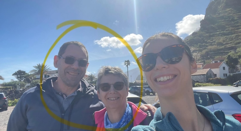 The facebook post showing the couple who have been holidaying with their daughter Johanna. Johanna did not go for a walk with them on the day they disappeared, and has been appealing for information over Facebook