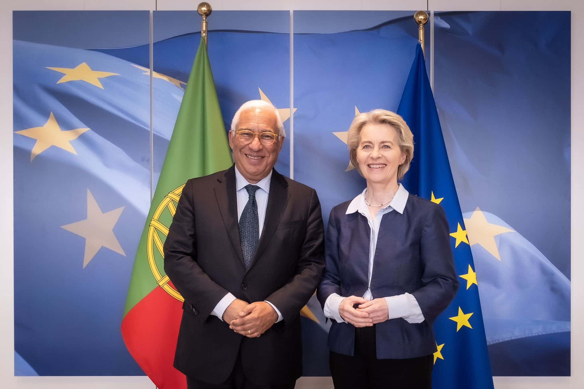 Saying his goodbyes as Portugal's prime minister in Brussels today, António Costa has taken a stand in defence of the Palestinian people. Image: @antoniocostapm