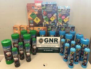 22 ‘laughing gas’ canisters seized in Quarteira