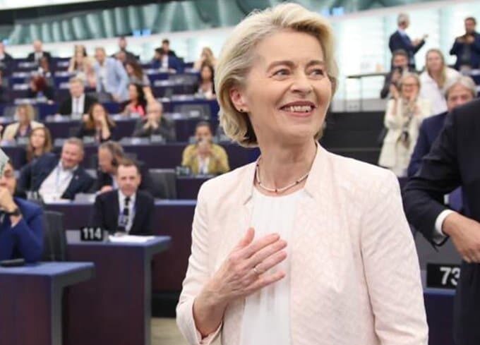 Delighted by the prospect of a second 5-year mandate, Ursula von der Leyen has written over social media: "I can’t begin to express how grateful I am for the trust of all MEPs that voted for me". Image: https://x.com/vonderleyen