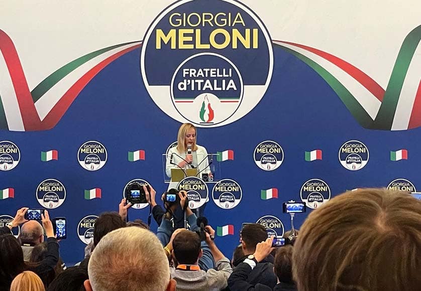 CHEGA celebrates far-right victory in Italian elections