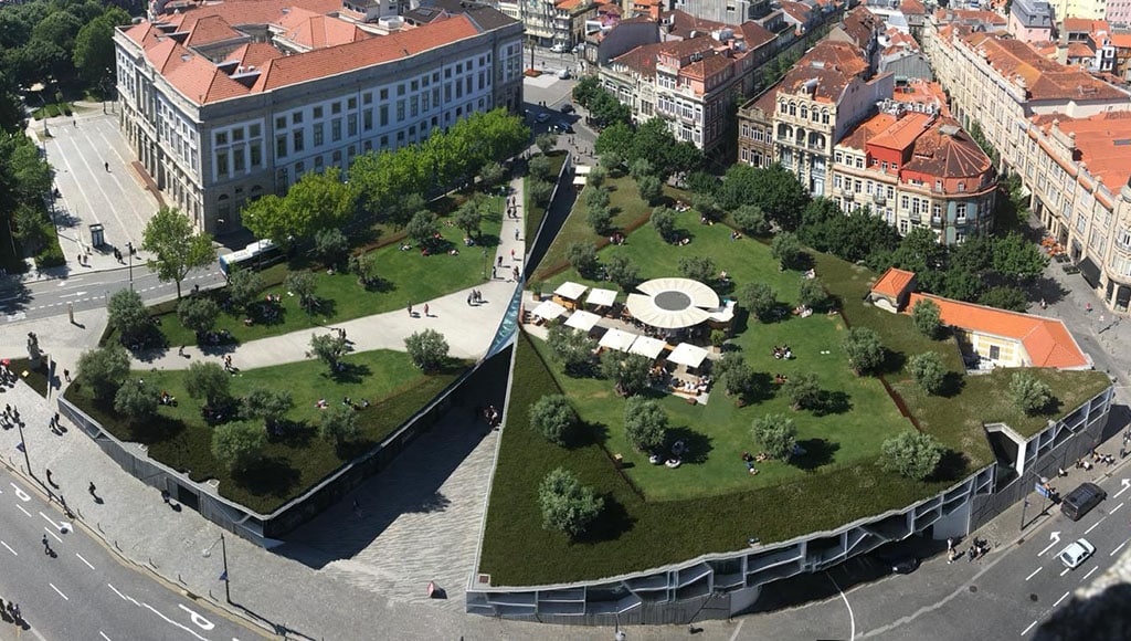 Green roof, Praça de Lisboa, Porto