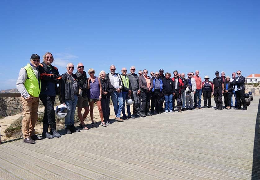 ASB riders at Cabo Sardão|Senior Bikers head to Almograve for July ride