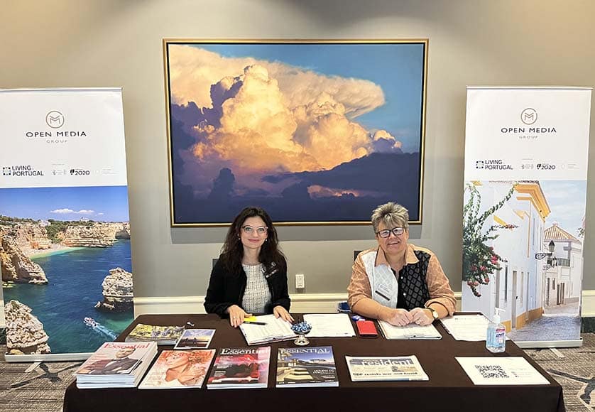 Guests were welcomed at the Open Media reception desk