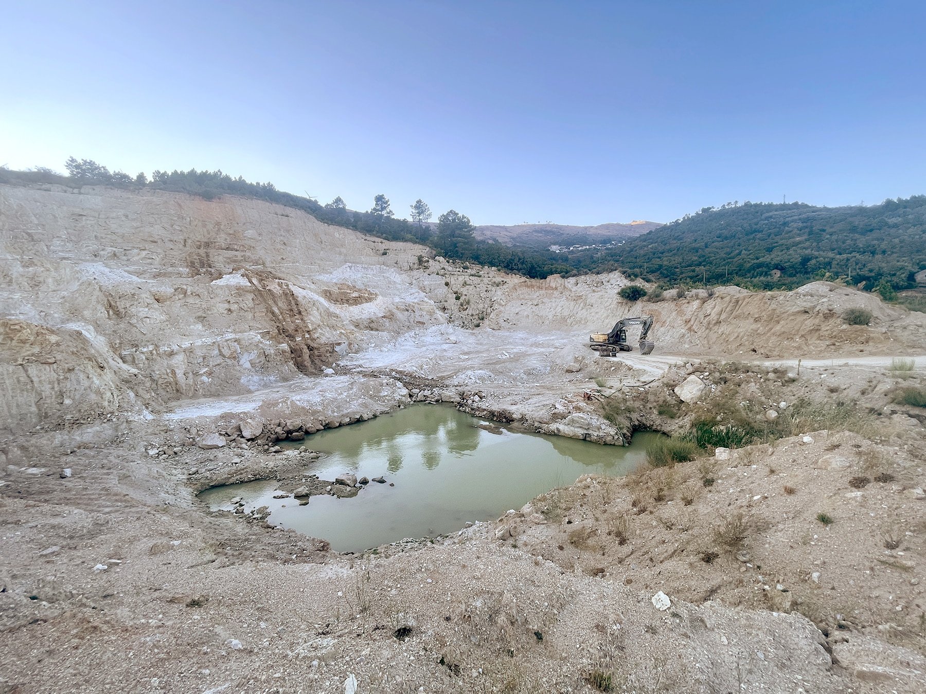 Photo taken of mining activity in 2022 by Robert Funke/ Veredas de Estrela|Another photo from 2022: residents do not want mining activity given any kind of extension to go further. Credit: Robert Funke/ Veredas de Estrela