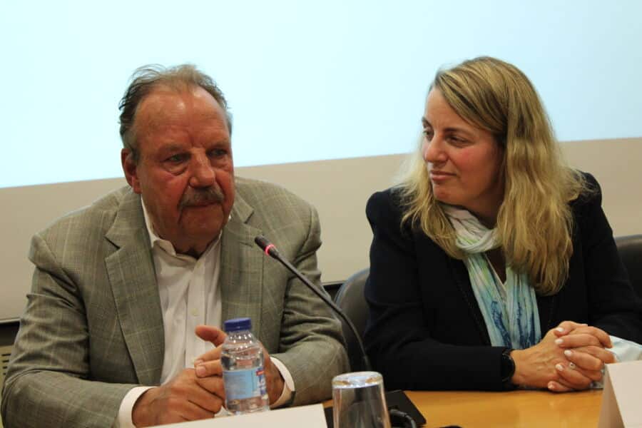 (Left to right) Dieter Morszeck and Ana Vargues Gomes