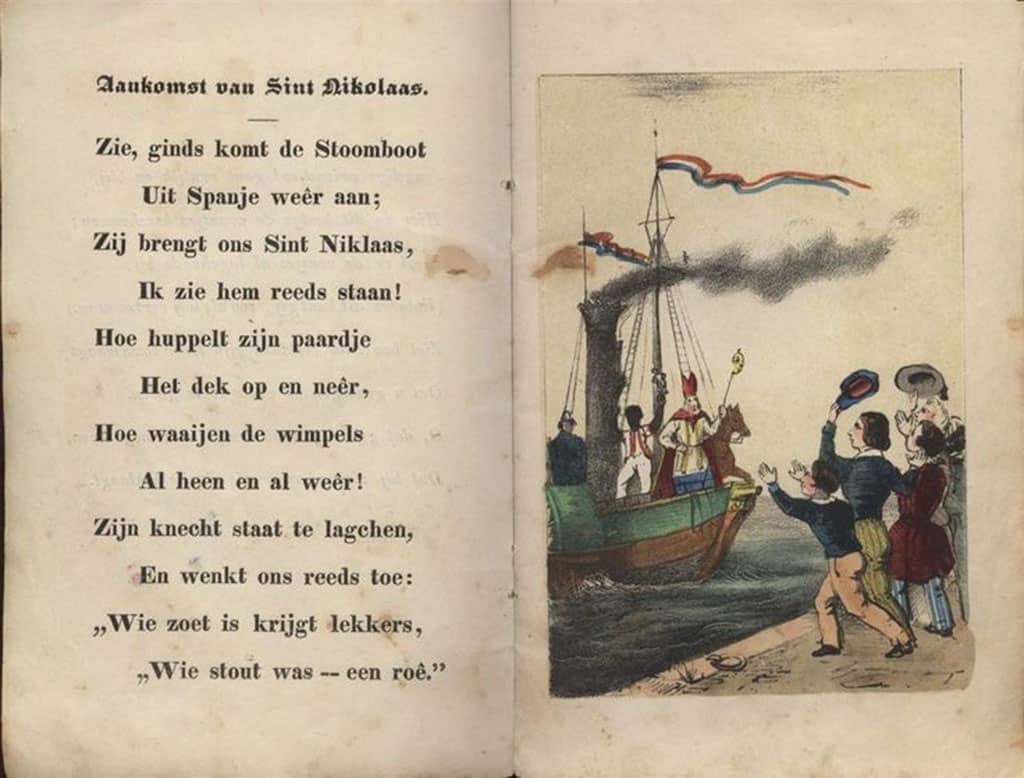 Illustration from Jan Schenkman's book Sint Nikolaas en zijn Knecht, 1850|Christkind from Munich, Germany|Ded Moroz
