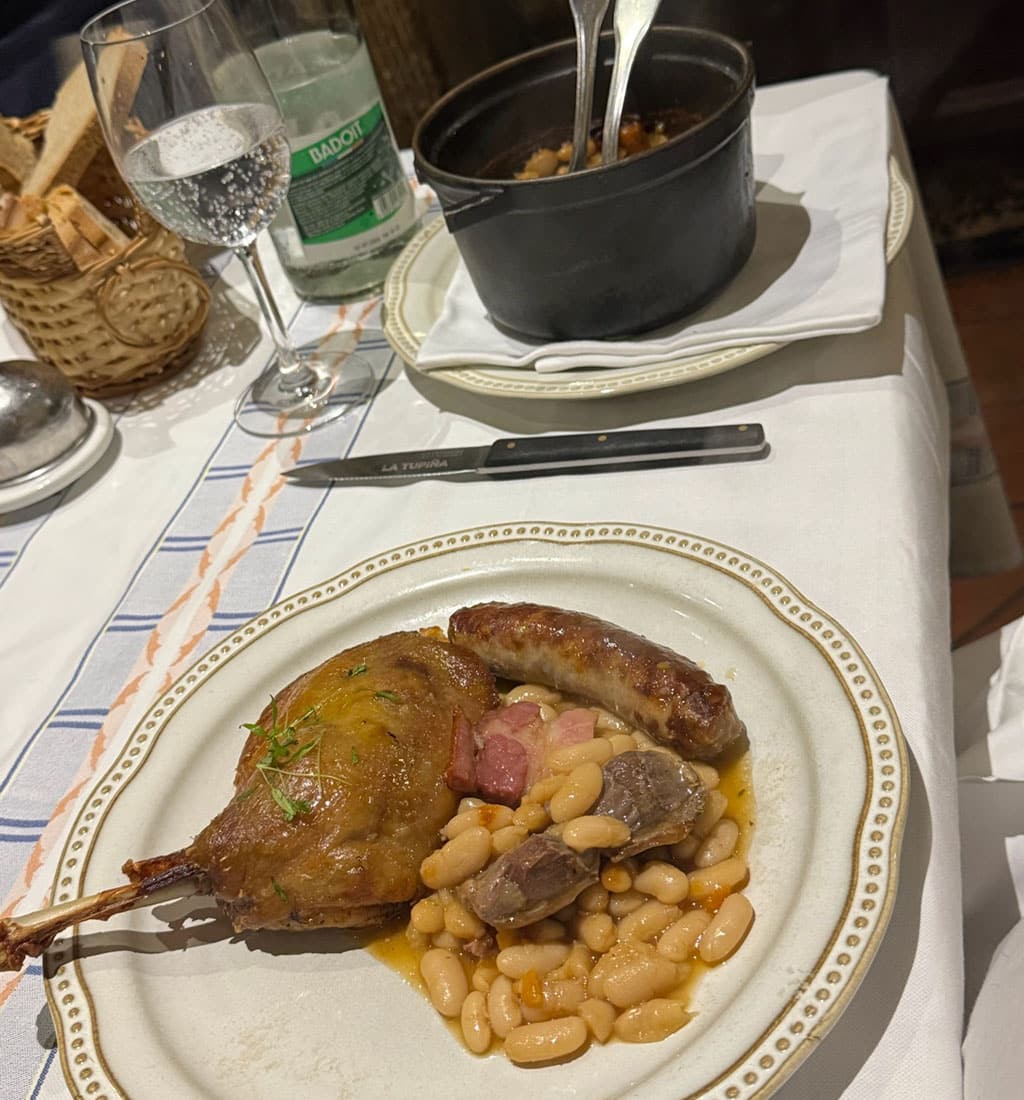 Cassoulet at La Tupina restaurant in Bordeaux