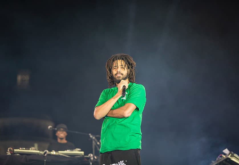 J Cole (Photo by Stephen Leonardi on Unsplash)