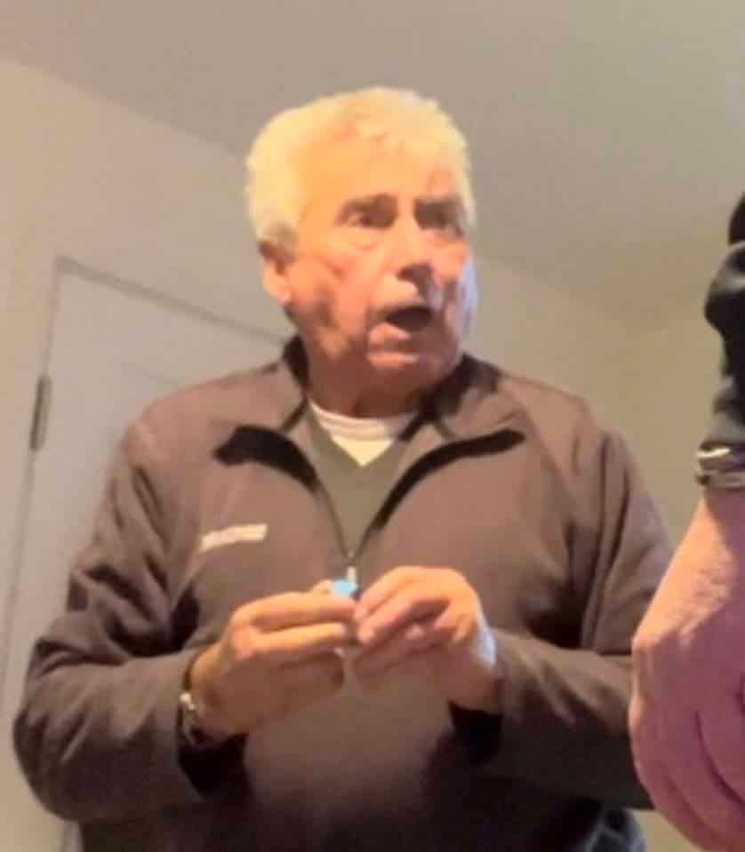 Jacky's reaction when he received the lost pendant