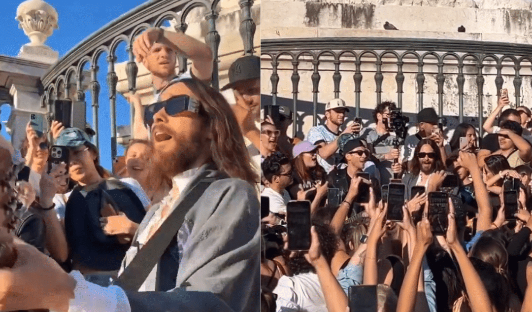 Jared Leto surprises fans with street performances in Lisbon