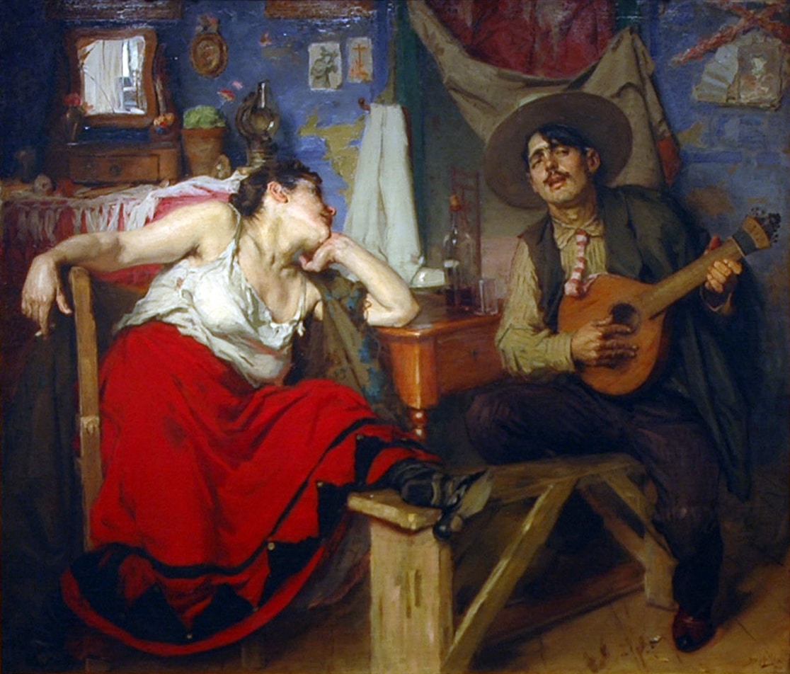 Painting 'O Fado' by José Malhoa (1855-1933), on display at Museu do Fado, Lisbon - Photo: José Frade|Street art of Amalia Rodrigues - Photo: Môsieur J./Wikipedia|Fado guitars - Visit Portugal|The Portuguese Polyphony – an introduction to the allure of Fado