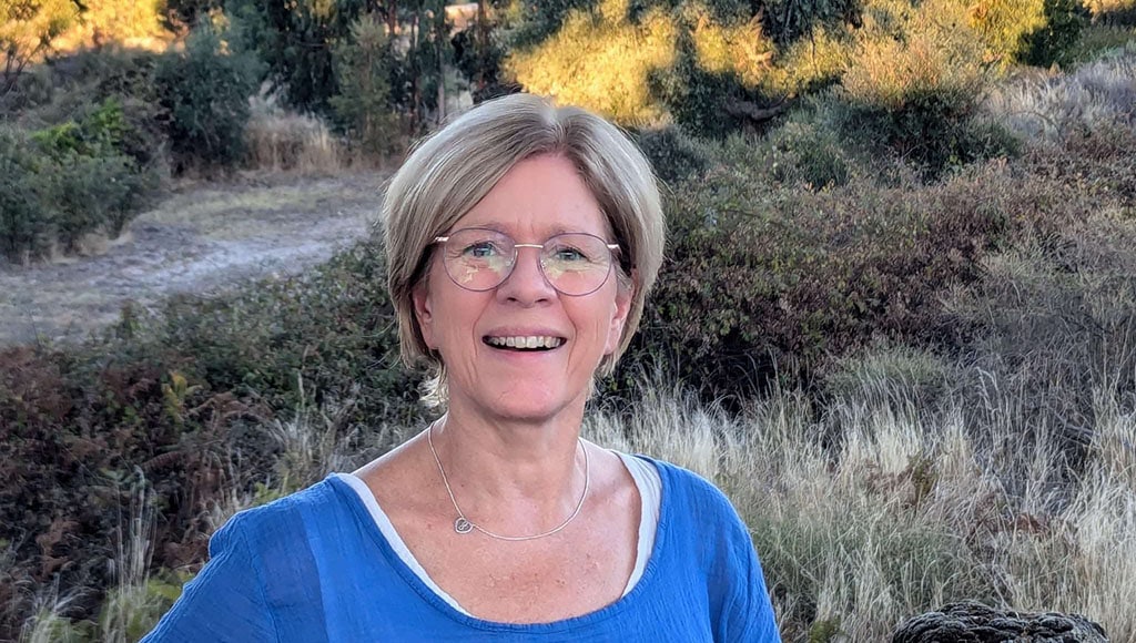 Kimberley Wood, at her home near Monsanto, Castelo Branco, which was one of her 'one things', and now a reality