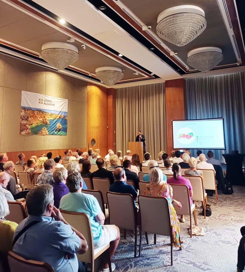 •One of the seminar sessions at the last ‘Living in the Algarve’ event held at Conrad Algarve in September