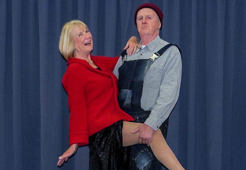 Tango anyone? Val Lefrere as Margaret and Alan Smith as Bernard