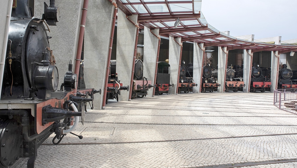 Locomotives in the museum