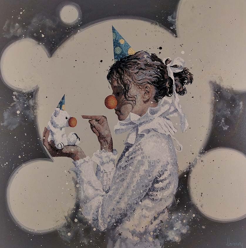 Luc Lavensau – Le grand numéro 100x100cm|O Gringo|Voka - Marilyn, 150x150 cm, acrylic on canvas