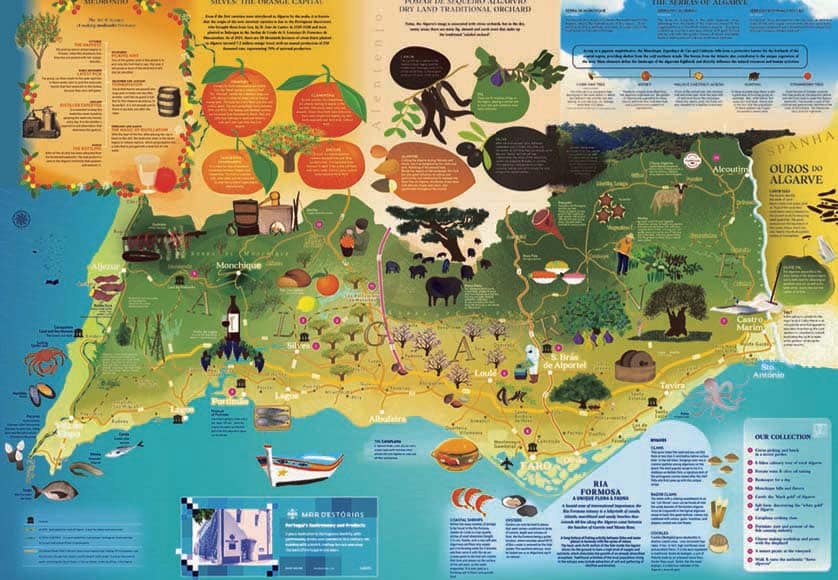 New illustrated map “Algarve’s Food Landscape” unveiled|New illustrated map “Algarve’s Food Landscape” unveiled