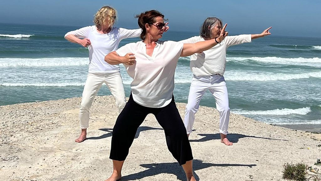 Marion Geray of Walksperia leads Qigong on a 'Seaside Escape'|Marion Geray