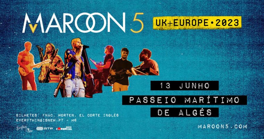 Maroon 5 announce concert in Portugal in 2023