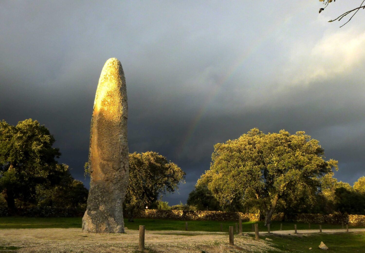 Meada menhir at sunset|Megalithism in North Alentejo|Anta Soalheira|Megalithism in North Alentejo