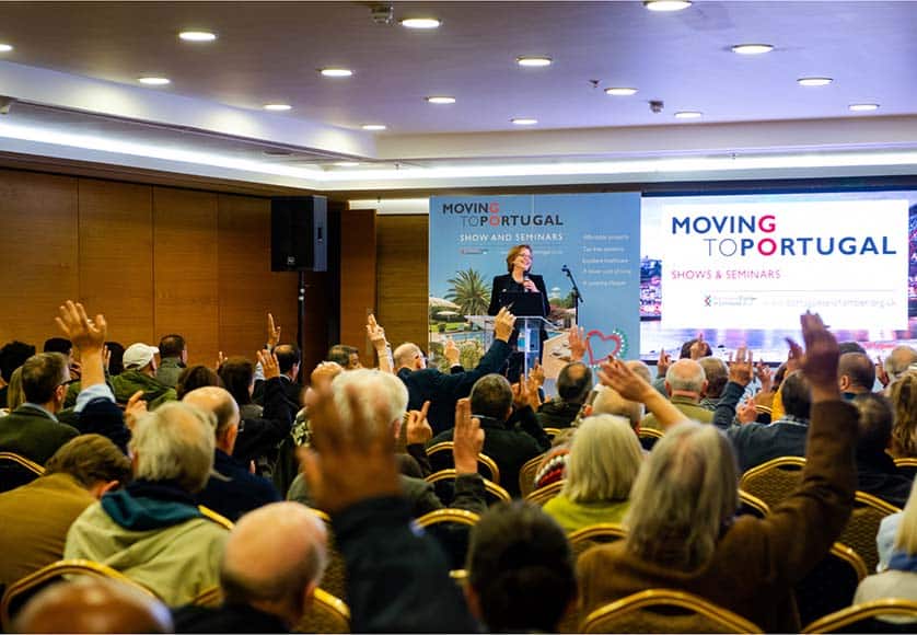 Christina Hippisley, General Manager of the Portuguese Chamber of Commerce in the UK, addressing the audience|The key trends behind Britons’ plans to move to Portugal|The key trends behind Britons’ plans to move to Portugal
