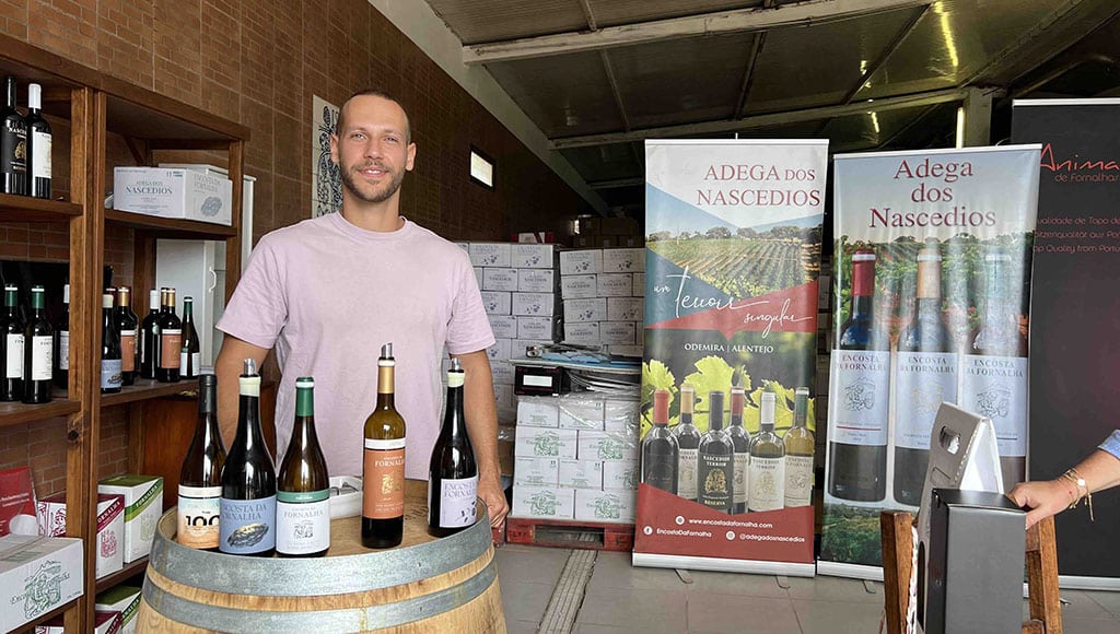 Wines of Odemira: Diogo Ribeiro runs wine tastings at the Nascedios Winery in Fornalhas Novas