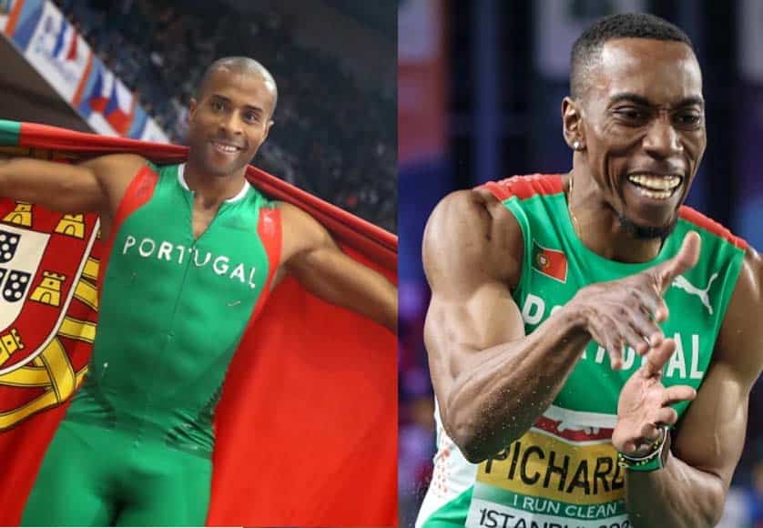 Nelson Évora (left) and Pedro Pichardo