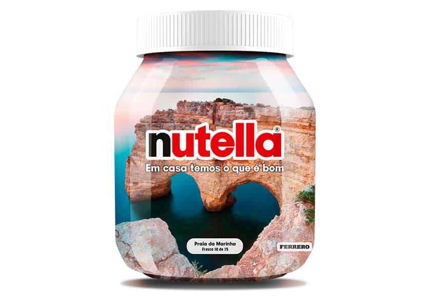 Praia da Marinha inspires limited edition Nutella jar|Praia da Marinha inspires limited edition Nutella jar
