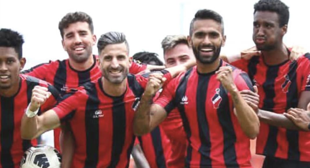Olhanense celebrate a rare victory