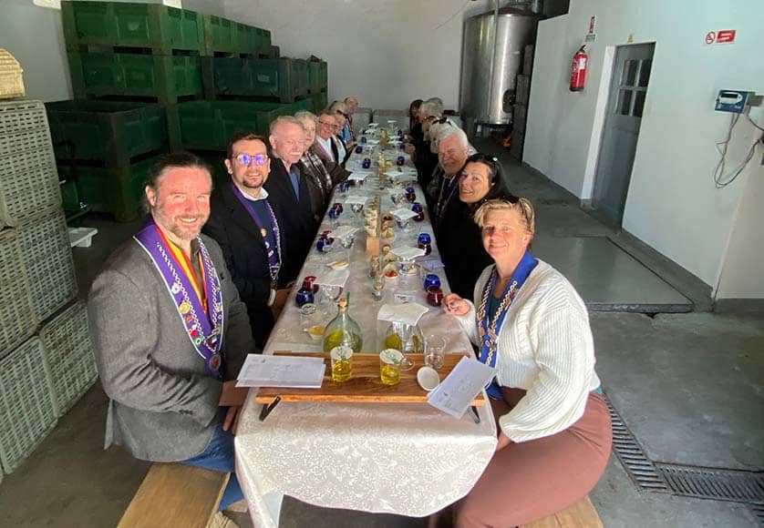 Chaîne des Rôtisseurs in Algarve enjoy olive oil tasting and lunch