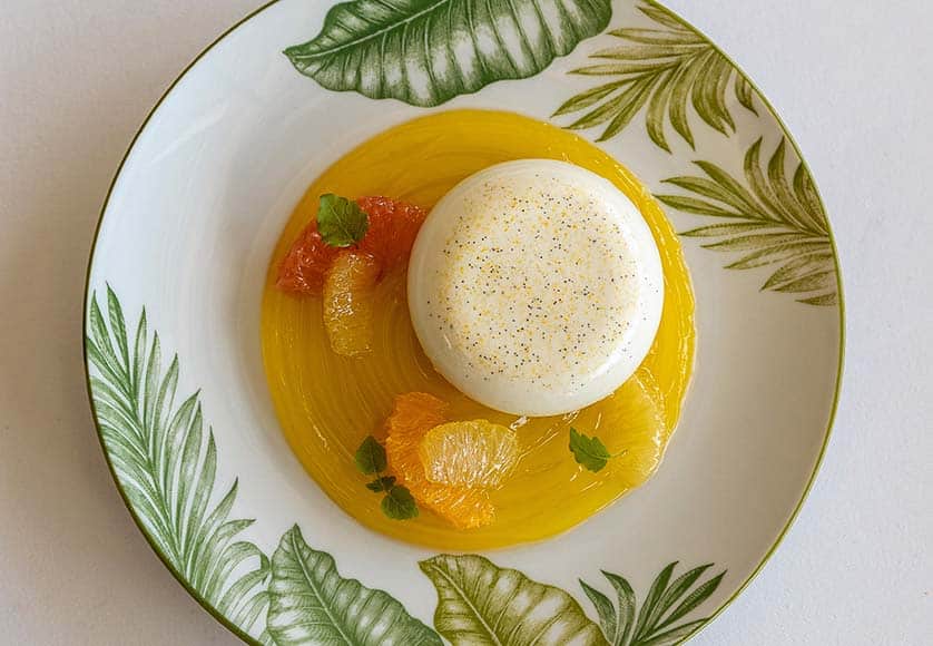 Pana Cotta de Citrinos|Pizza Fritta|Rest Giardino Vila Vita