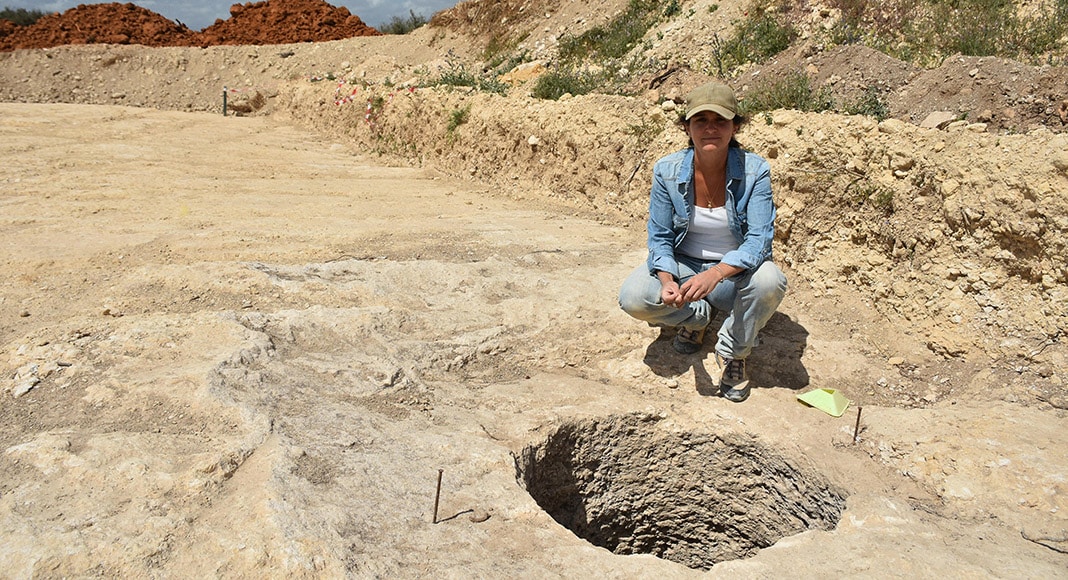 Islamic silo where the skeletal remains of a cow were found