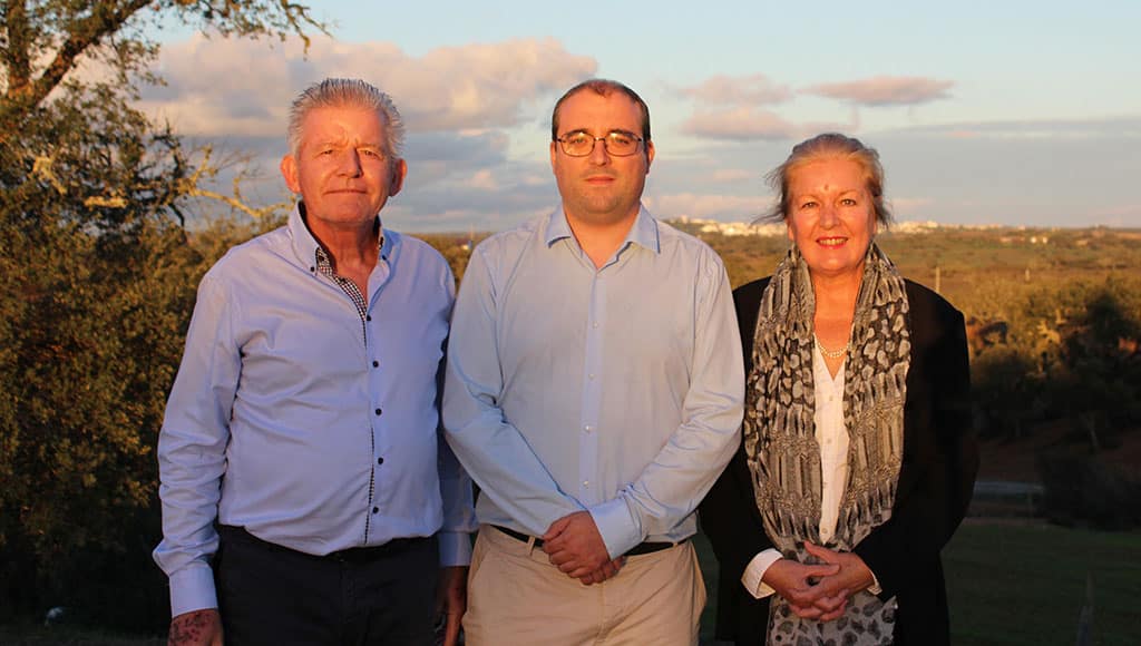 Peter Gross, Stewart Smith and Susanna Gross|Ourique meeting room|Terrace