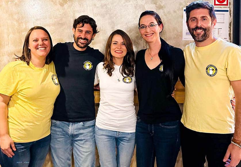 From left: Manuela Defrancesco, Eduardo Pinillos, Jenifer Messina, Kat Logan and Alex Freire