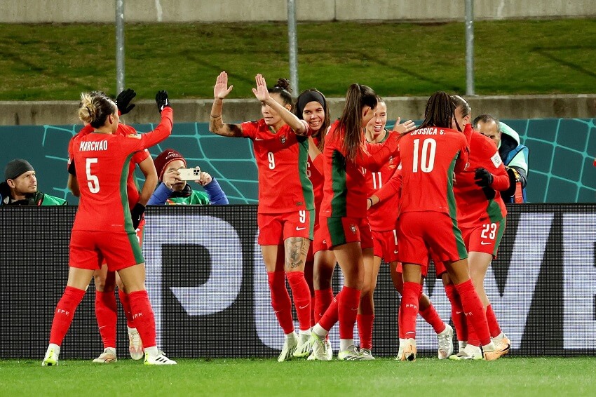 Portugal celebrates first win ever at FIFA Women's World Cup PORTUGAL VIETNAM