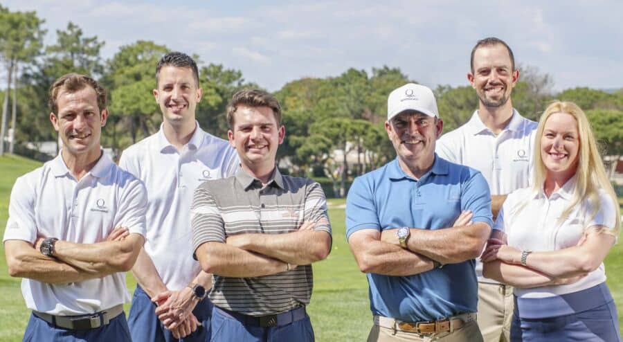 Quinta do Lago coaching team pictured with Paul McGinley (third from right)|Junior summer golf camp