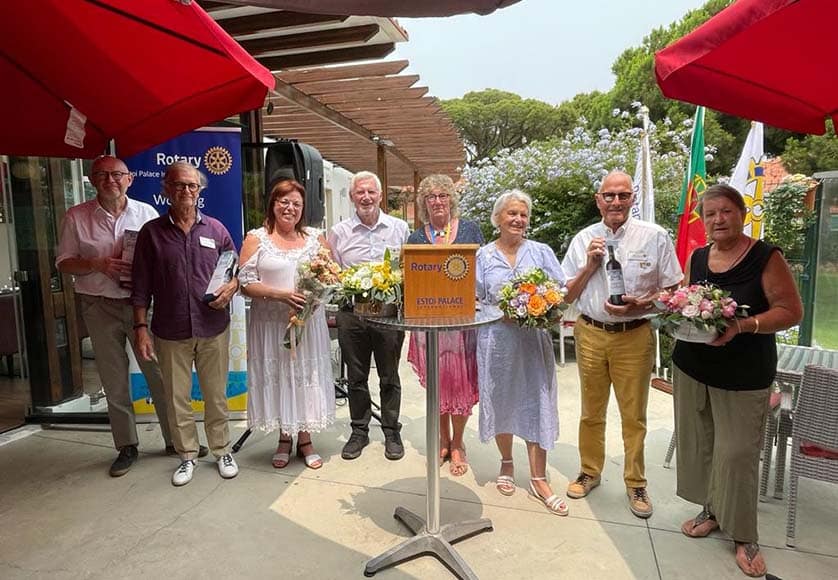 From left, Nicolas de Canniere, Olivier Baudry, Cristina Lamy, Richard Thorpe, Shirley Dunne, Christine Fay, Peter Zahner and Pauline Burnham
