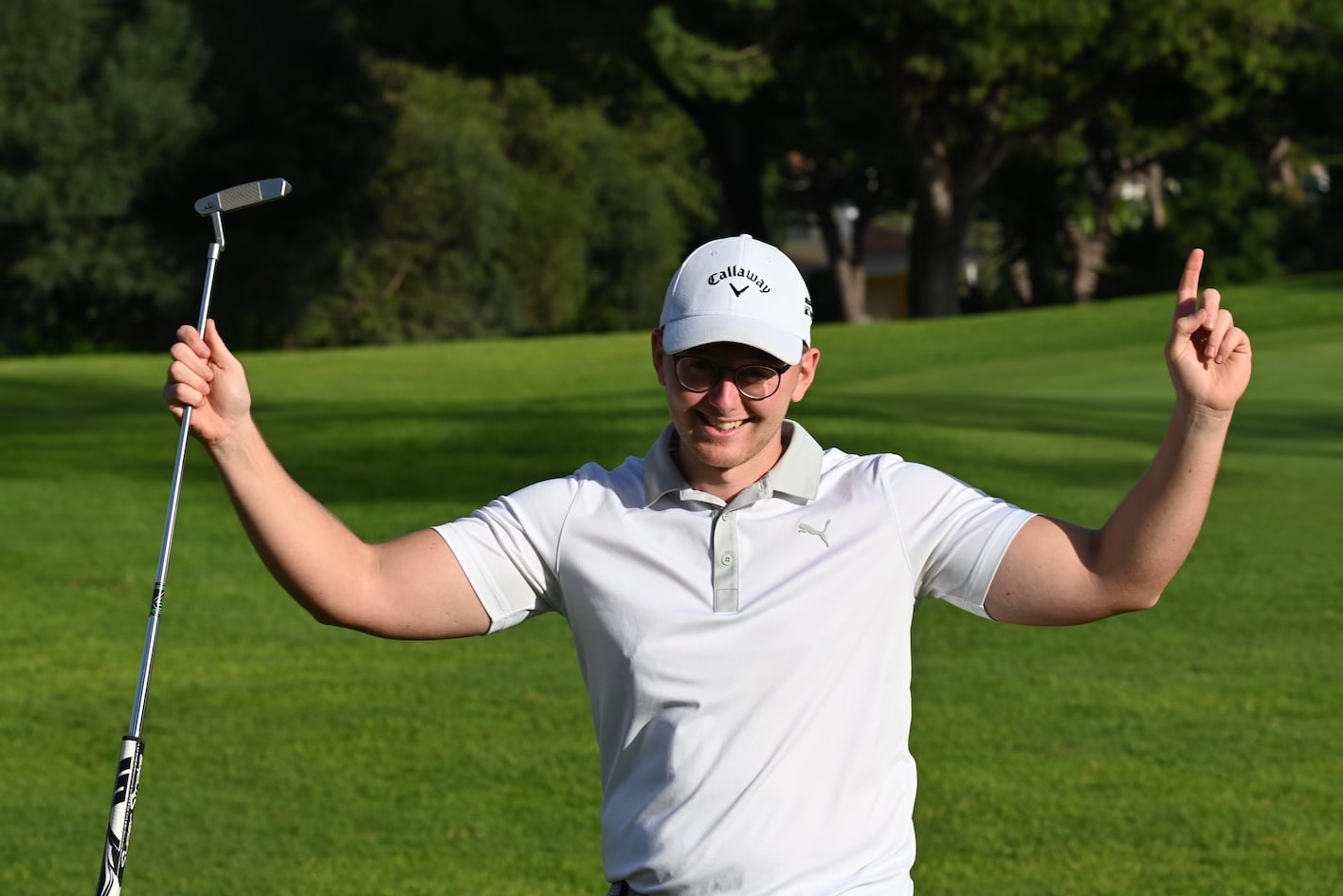 Rasmus Lia of Sweden wins Gross|Female leading player Melody Roccaz of France (left) enjoys a joke with fellow French player Albane Pain|Gregorio Guglielminetti wins the Stableford at Vila Sol|Ian Dixon of England wins the Net|Finale of EDGA Tour in Portugal is inclusive success|Gregorio of Italy|Rasmus Lia of Sweden wins the Gross prize
