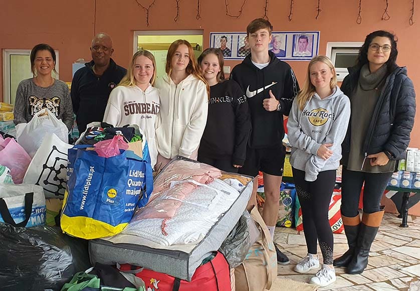 A school’s special donation to Refúgio Aboim Ascensão