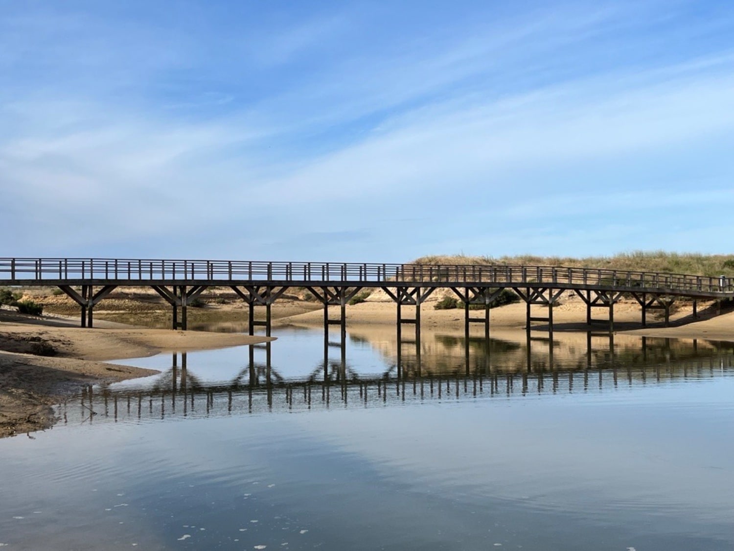 Ria de Alvor walkways under repair|Ria de Alvor walkways under repair